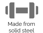 made from solid steel